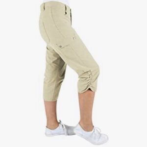 Woolrich Women’s Trek Light Khaki Hiking Cargo Capri Pants Size 8